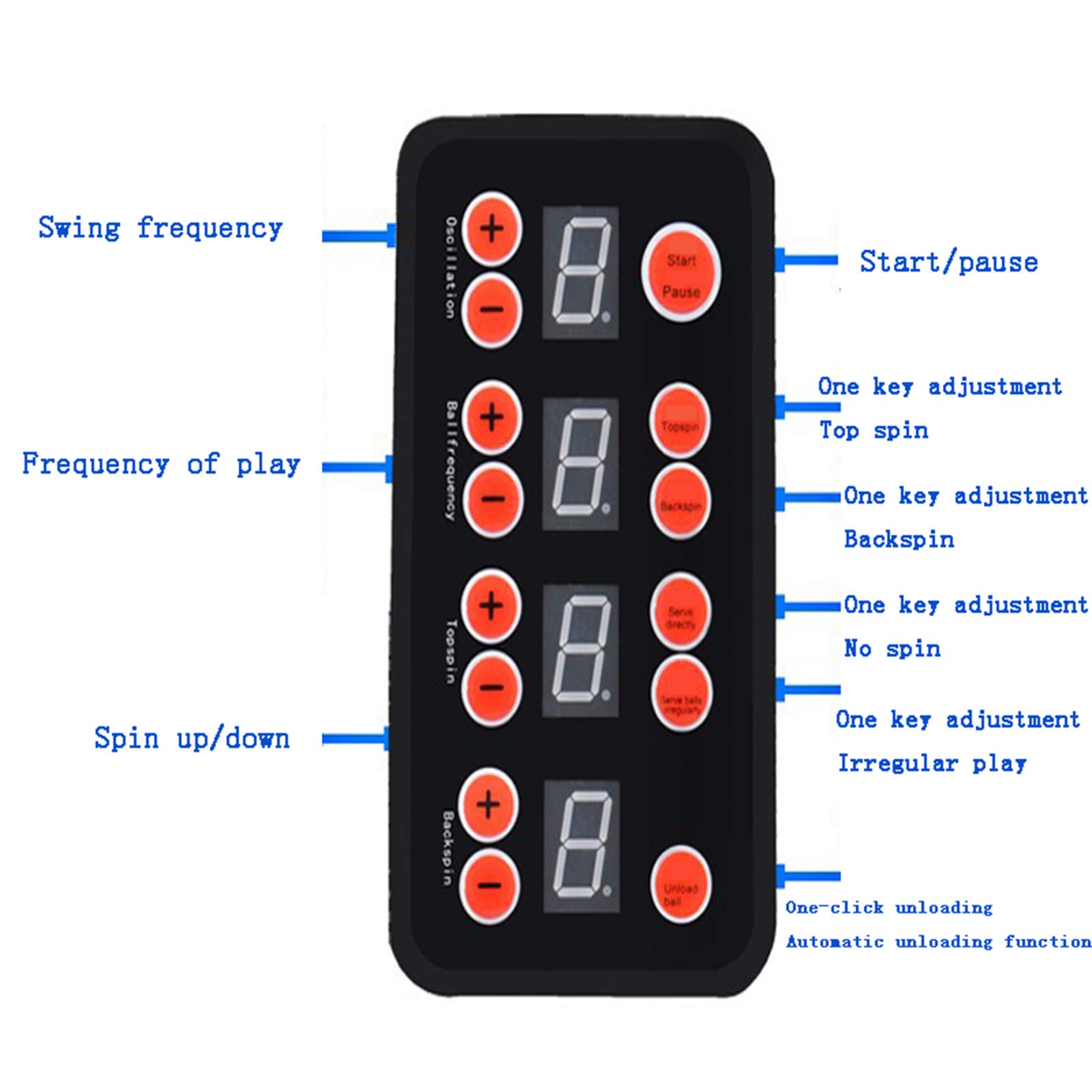 Ping Pong Robot, Fantastic Ball Launcher, Lanciatore, sparatutto per Il Tuo Tavolo da Ping Pong, remoto, Supporto Tecnico, Gioco o Pratica Ping Pong in Qualsiasi Momento, Nero, con Rete