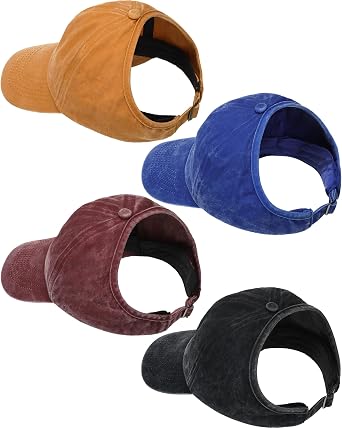Baseball Caps Ponytail Top Hats 