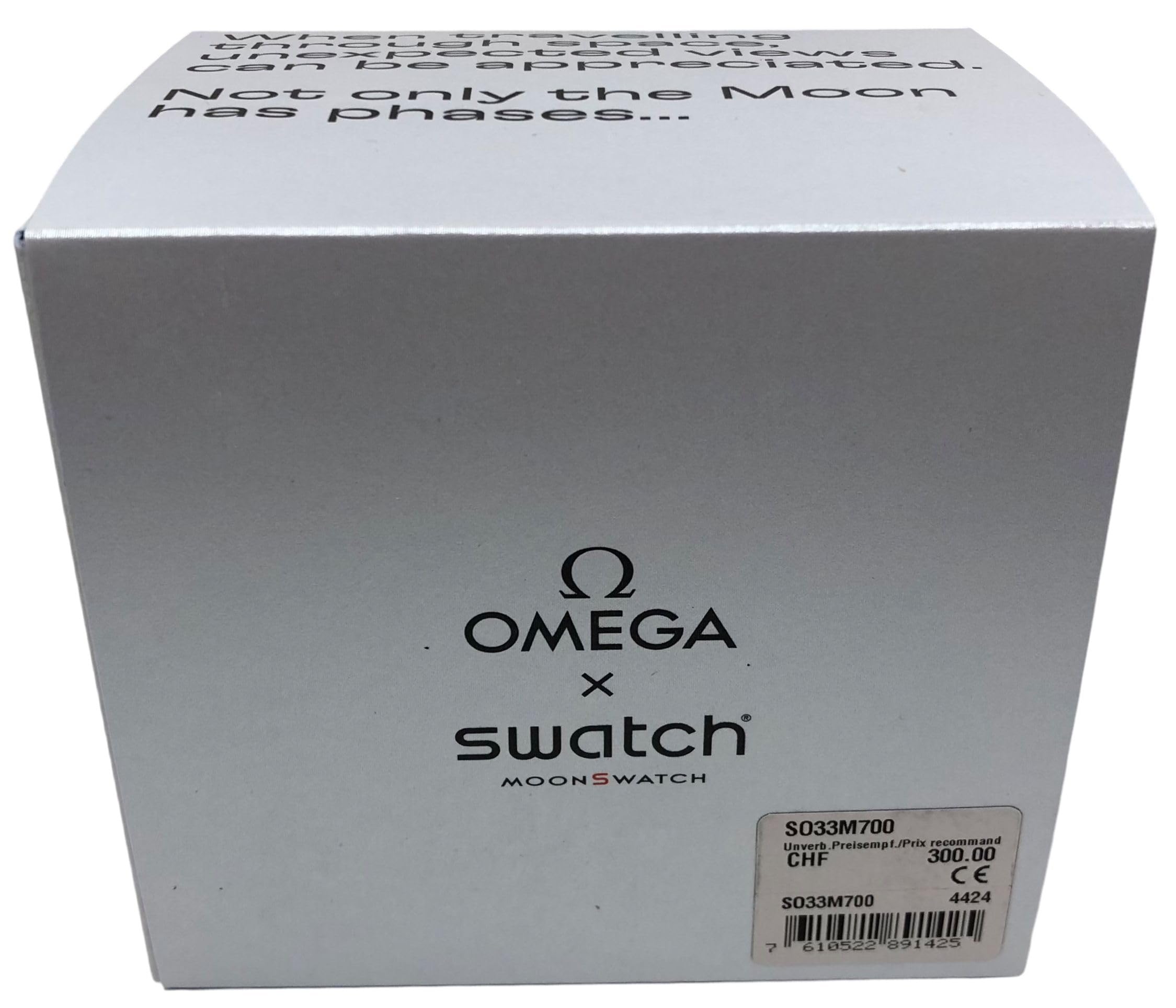 Swatch MoonSwatch - Reloj de pulsera biocerámico Omega X, Mission to Earthphase, gris, gris