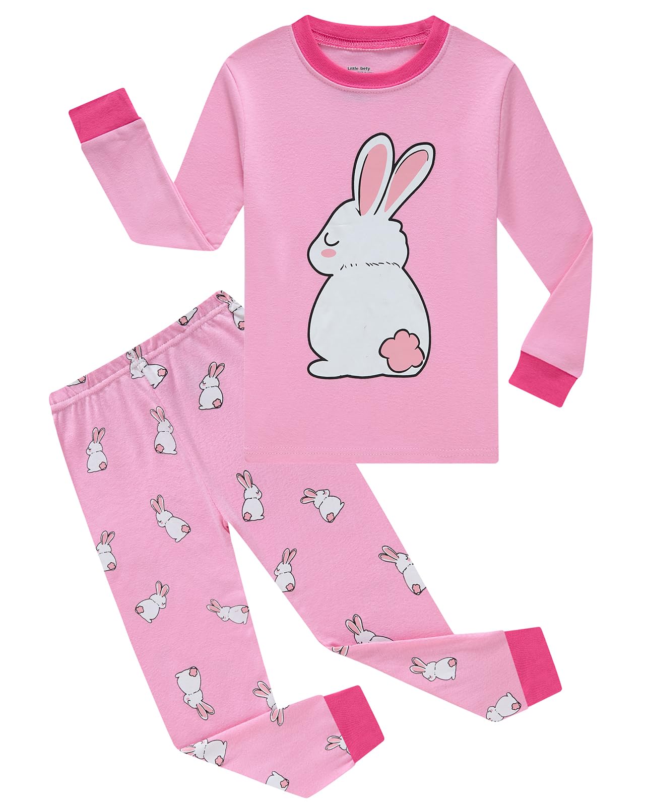 Little bety Toddler Boys Cotton Pajamas Kids Long Sleeve Sleepwear Holiday Pajamas Sets