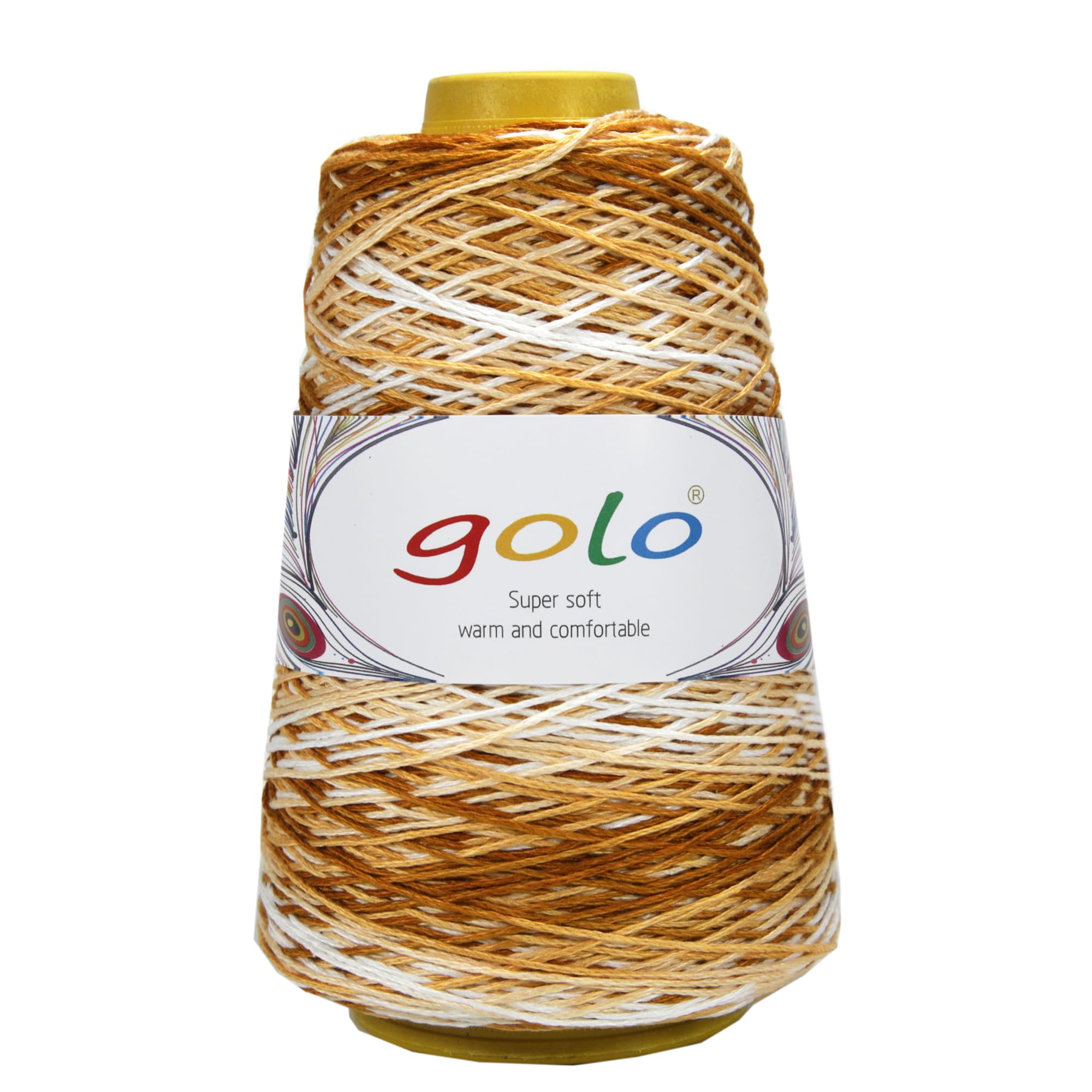 golo Dishcloth Cotton Yarn Cone, 250g 500m, 100% Cotton Yarn for Crochet, Knitting and Weaving — image 1