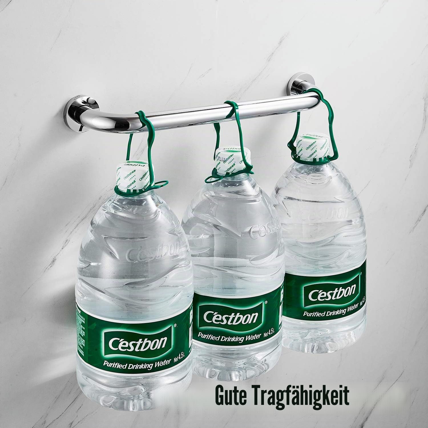Duscharme Haltegriff für Badezimmer Anti-Rutsch-Sicherheitshandlauf Wandgriff Griff für Badewanne WC-Gleitstangen Messing Chrom poliert (30 CM)