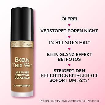 Too Faced Born This Way Super Coverage Multi-Use Concealer High Coverage Oil Free Long Lasting and Moisturising 13.5 ml
