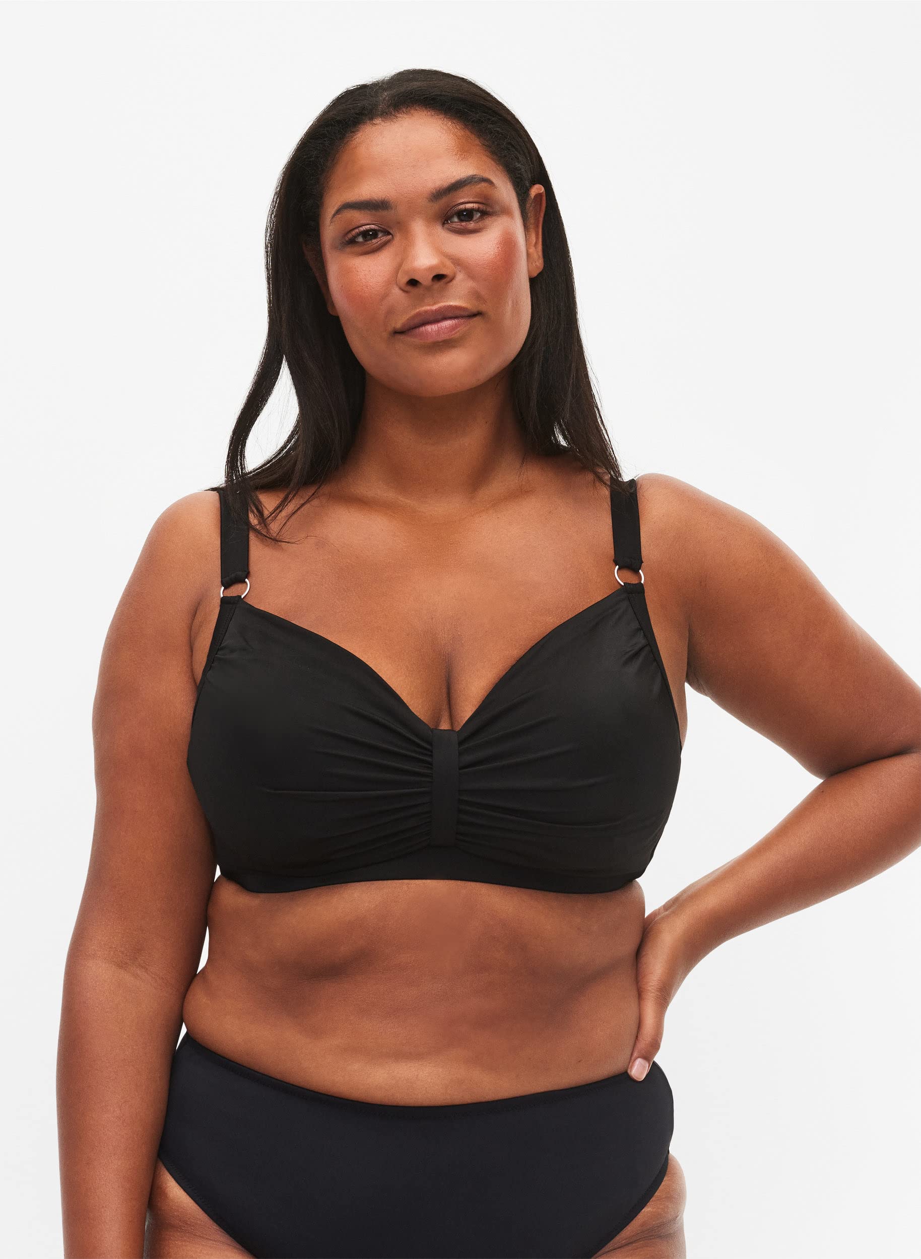 Zizzi Swim by Damen große Größen Bikini-BH mit Bügel Drapierung Größe