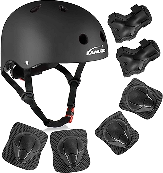 KAMUGO 儿童自行车头盔及运动护具套装