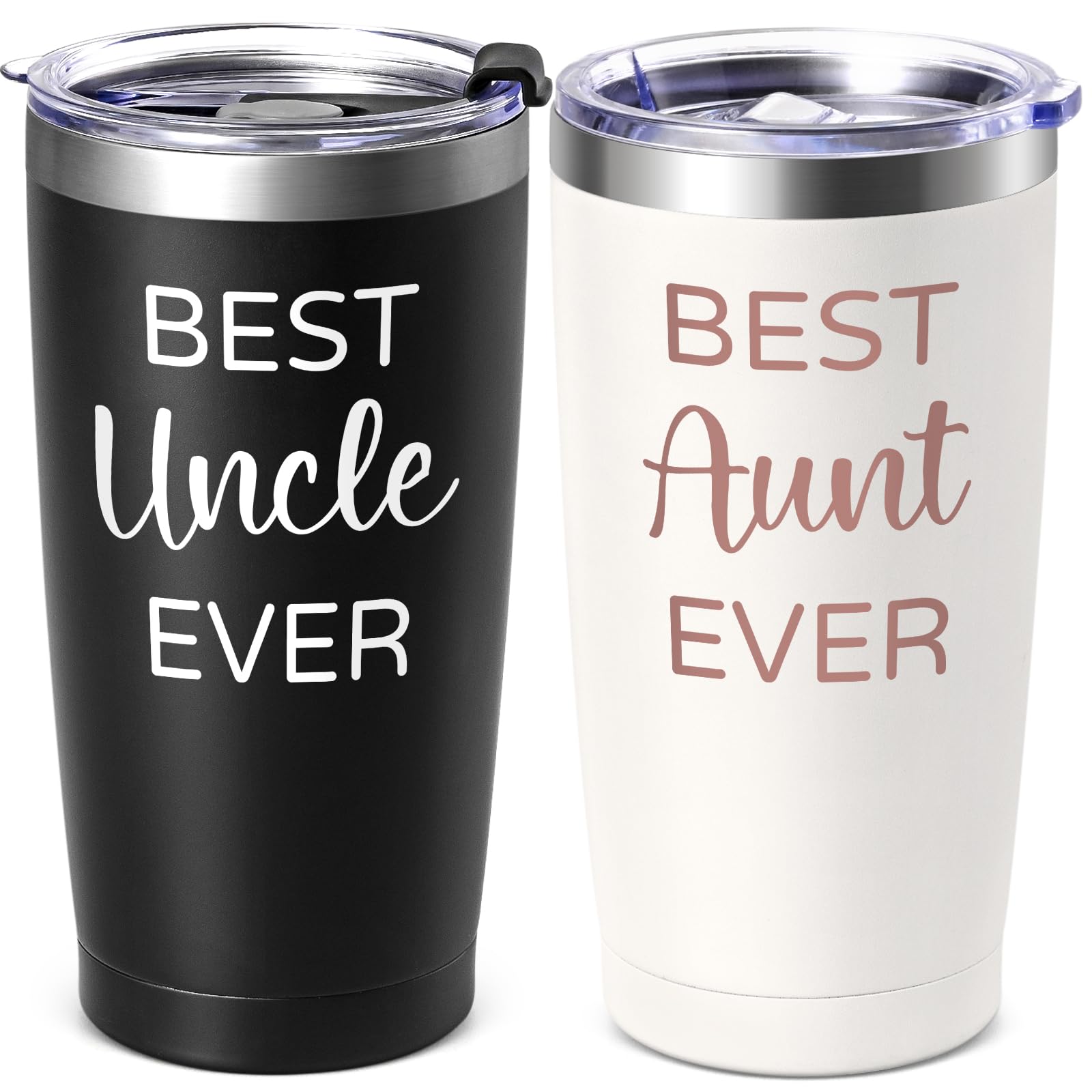 Lifecapido Best Aunt and Uncle Ever 20oz Tumbler Set