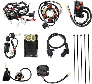 PRO BAT GY6 150cc Full Electrics Wiring Harness Loom W/Waterproof Cap CDI Magneto Stator ATV Quad Go Kart Buggy Scooter Moped