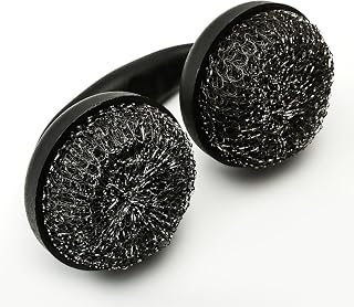 TeTupGa BBQ Grill Cleaning Scourer Stainless Steel Scourers Pad With Comfy Handle Barbecue Steel Wool Brush Grill Cleaner Brush for Cleaning BBQ's, Grills, Hot Plates, Pots & Pans