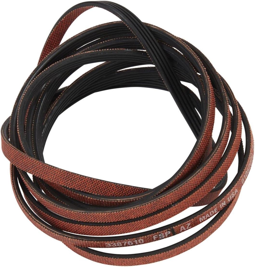 Whirlpool 341241 Dryer Drum Belt, White