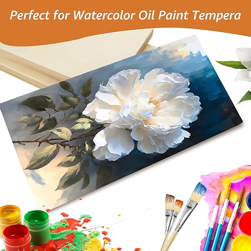 Miniatura 3 de 20 paneles de madera para pintar tableros de lienzo de madera sin terminar de 6 x 6 pulgadas, panel cuadrado en blanco de madera acunada para pintar