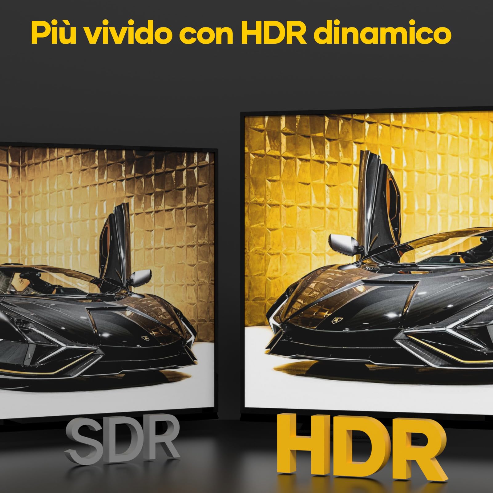 Cavo HDMI 2.1 5metri Cavo HDMI 8K,48Gbps ad altissima velocità 8K@60Hz 4K@120Hz 7680P,HDMI 2.1 supporta HDR10 eARC 3D HDCP 2.2 e 2.3,compatibile con PS5/4 X-Box HDTV Lettore Blu-ray/monitor/laptop