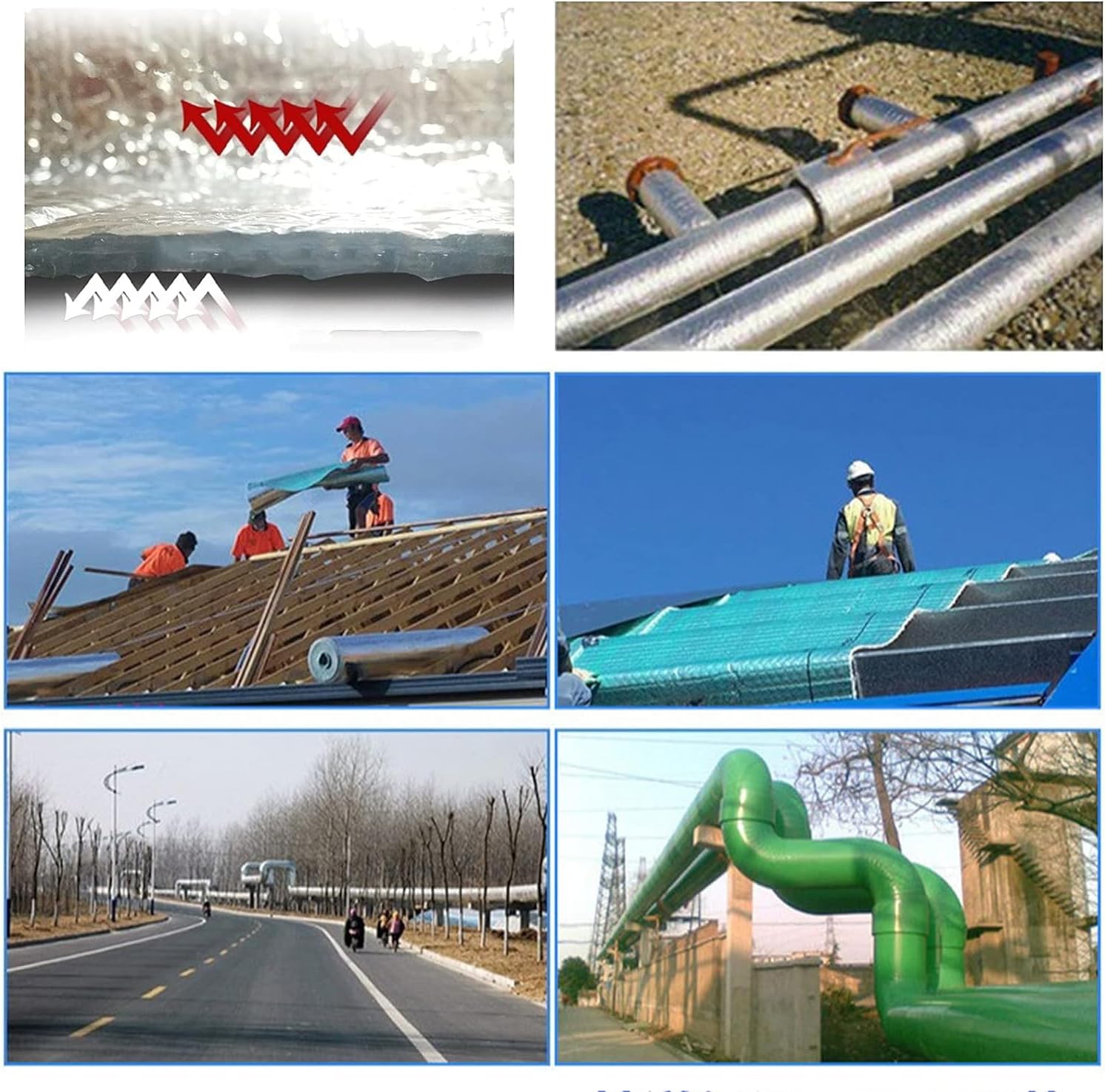 Foil Insulation Rolls, Bubble Insulation Foil Rolls, Wall, Roof, Floor, Attic Insulation Foils(0.5m)