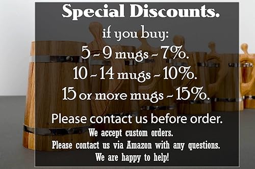 Miniatura 9 de Taza DnD. Taza gamer. Jarra de cerveza de madera. Regalo para novio. Taza de cerveza de madera Stein. D&D Tankard. Regalo friki. Regalos para