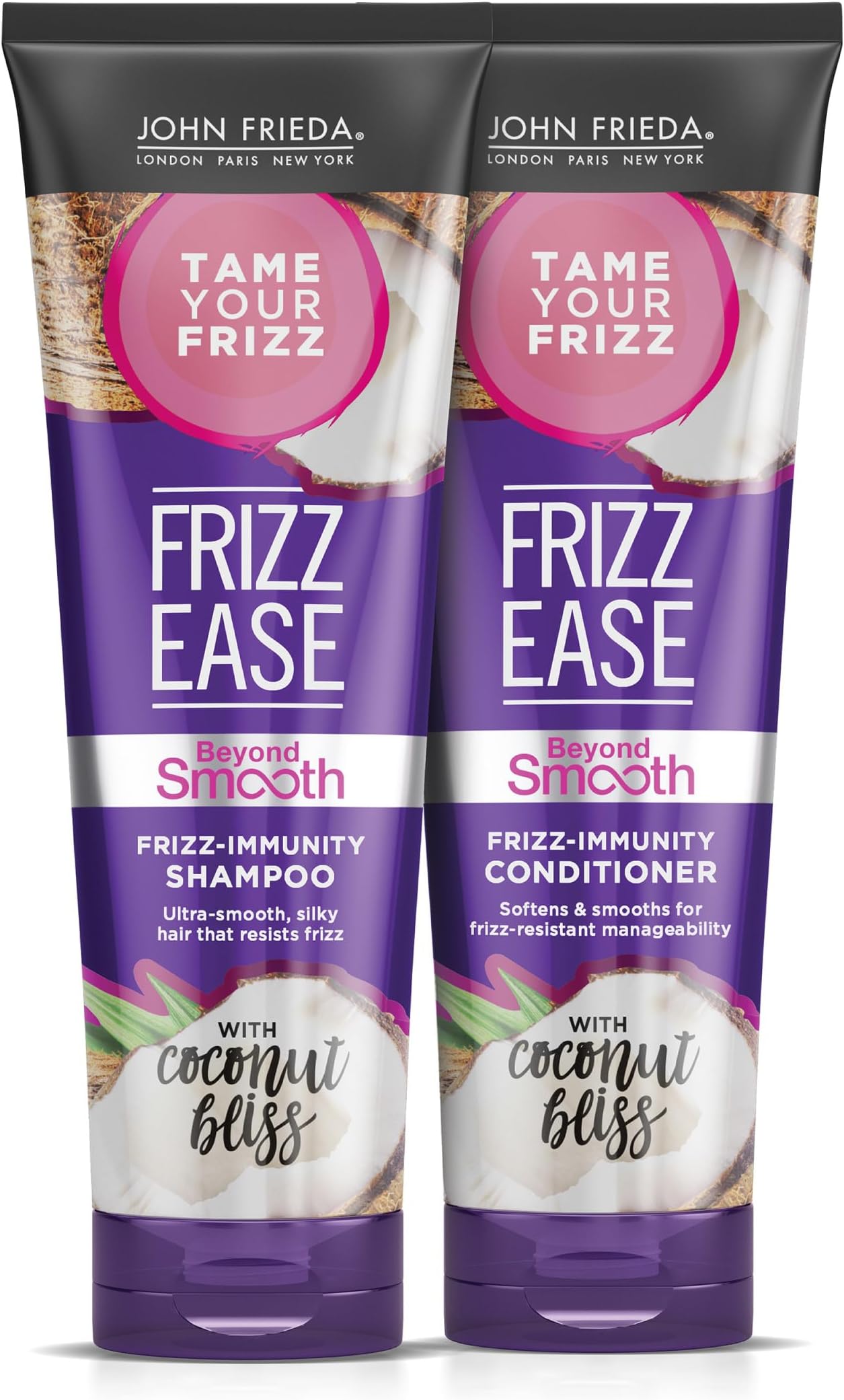 Frizz Ease Beyond Smooth Bundle: Frizz Immunity Shampoo & Conditioner, 8.45 Ounce Each