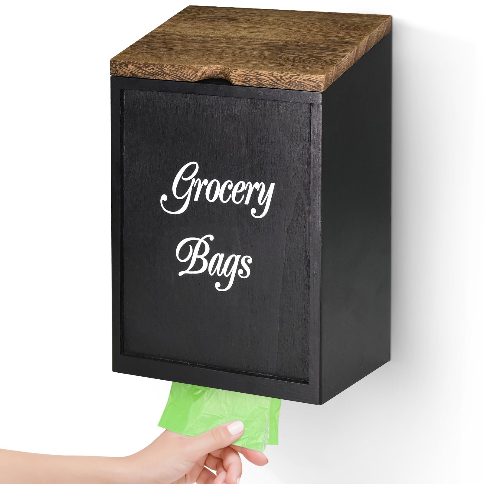 Uipame Plastic Grocery Bag Organizer(Black)-image-47