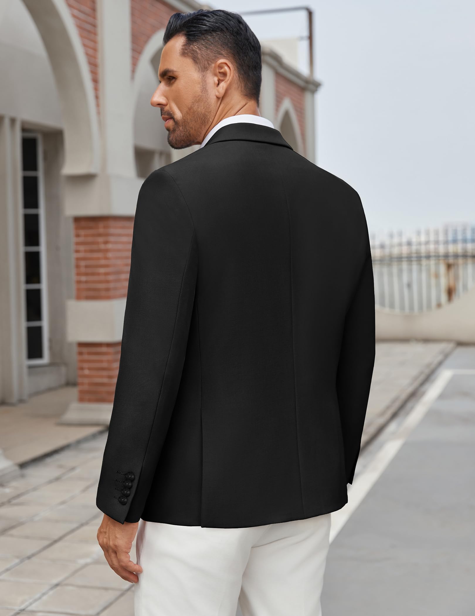 COOFANDY Herren Casual Sakko Sport Freizeit 2 Knöpfe Anzugjacke
