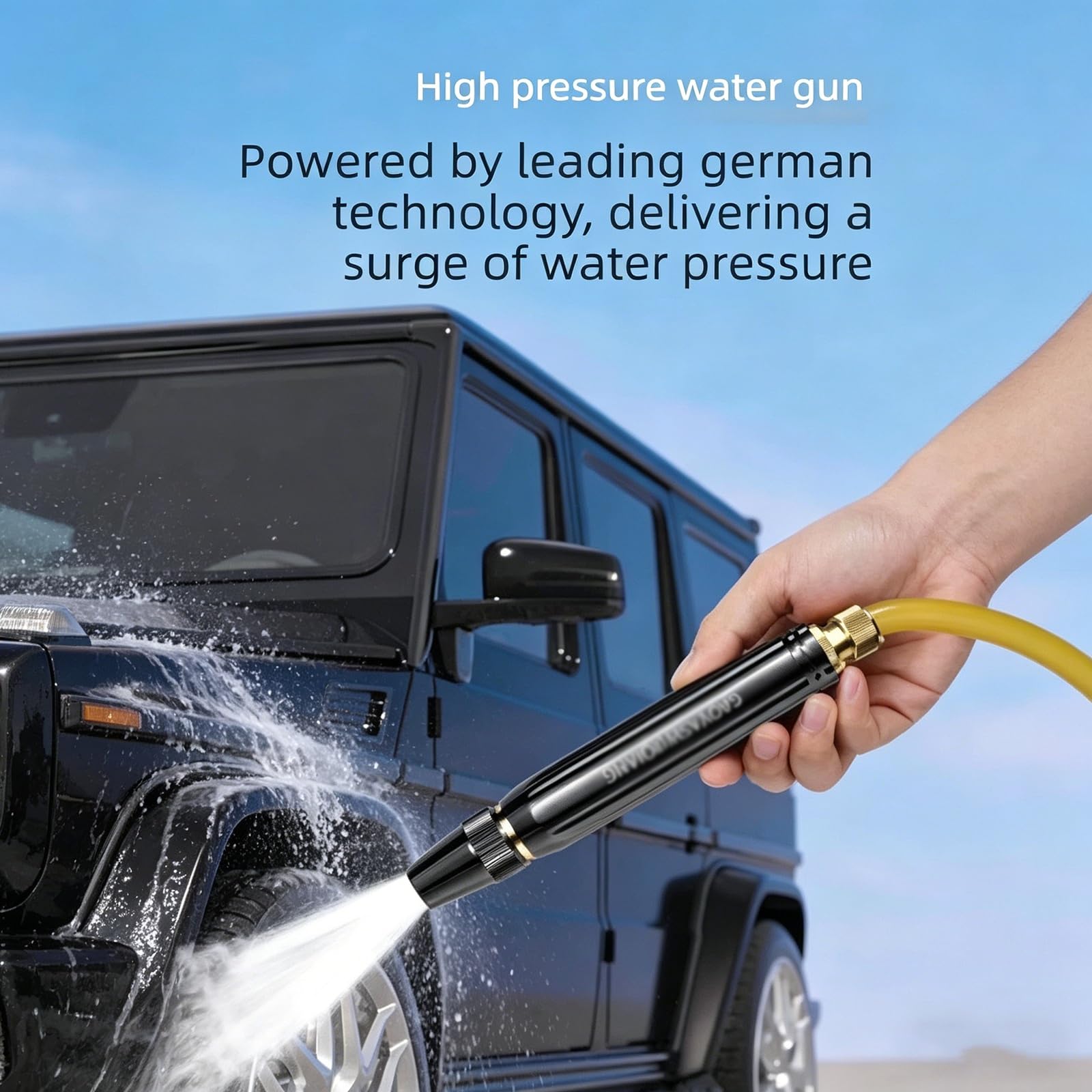 Pistola De Agua Alta PresióN for Lavado Autos Uso DoméStico con Boquilla Intensificadora; Pistola De Agua Alta PresióN for Lavado De Autos Uso DoméStico con Manguera(30m)