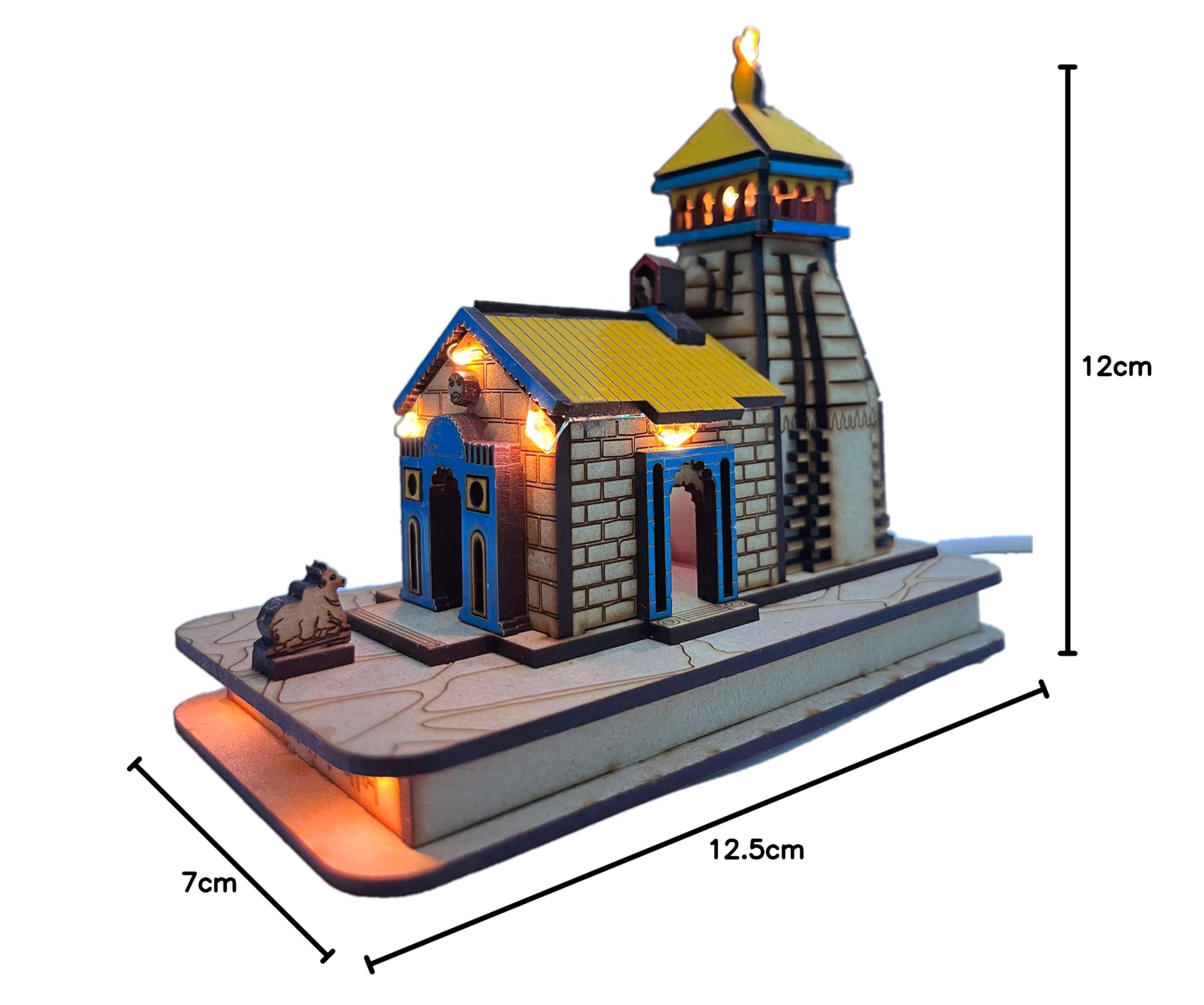 Kedarnath Temple 3D with LED Lights - Maclarg India -5