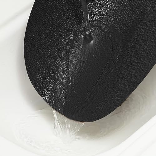 Miniatura 4 de AHHFSMEI Juego de 6 manteles individuales de piel sintética para mesa de comedor, resistentes al calor, antideslizantes, lavables, impermeables,