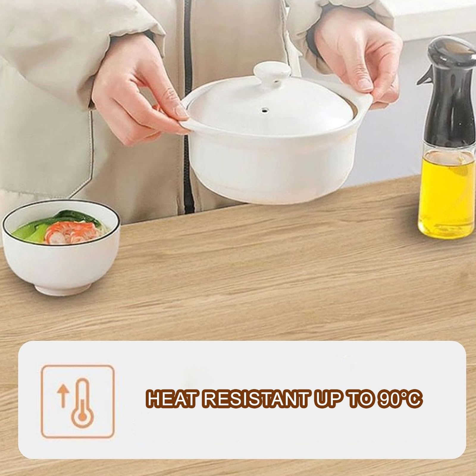 Tapis de protection pour rebord de fenêtre, découpable, antidérapant, résistant à la chaleur jusqu'à 90 °C, idéal pour cuisine, chambre à coucher, salon, durable et facile à installer, accessoire