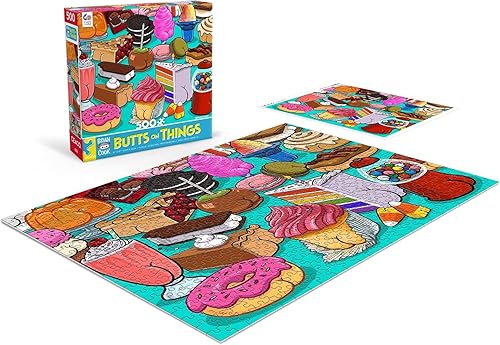 Miniatura 4 de Ceaco - Brian Cook - Butts on Things - Sweet Cheeks - Rompecabezas de 500 piezas