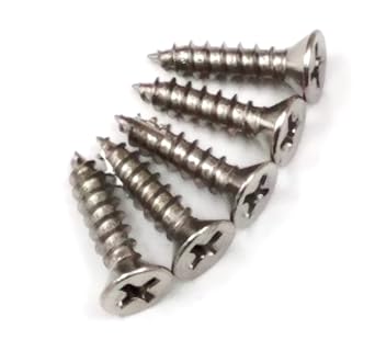 Hinge Outlet Wood Screws, Heavy-Duty Screws for Doors, Cabinets, Furniture & DIY Projects Satin Nickel, 9 x 3/4 Inch, 24 Pack