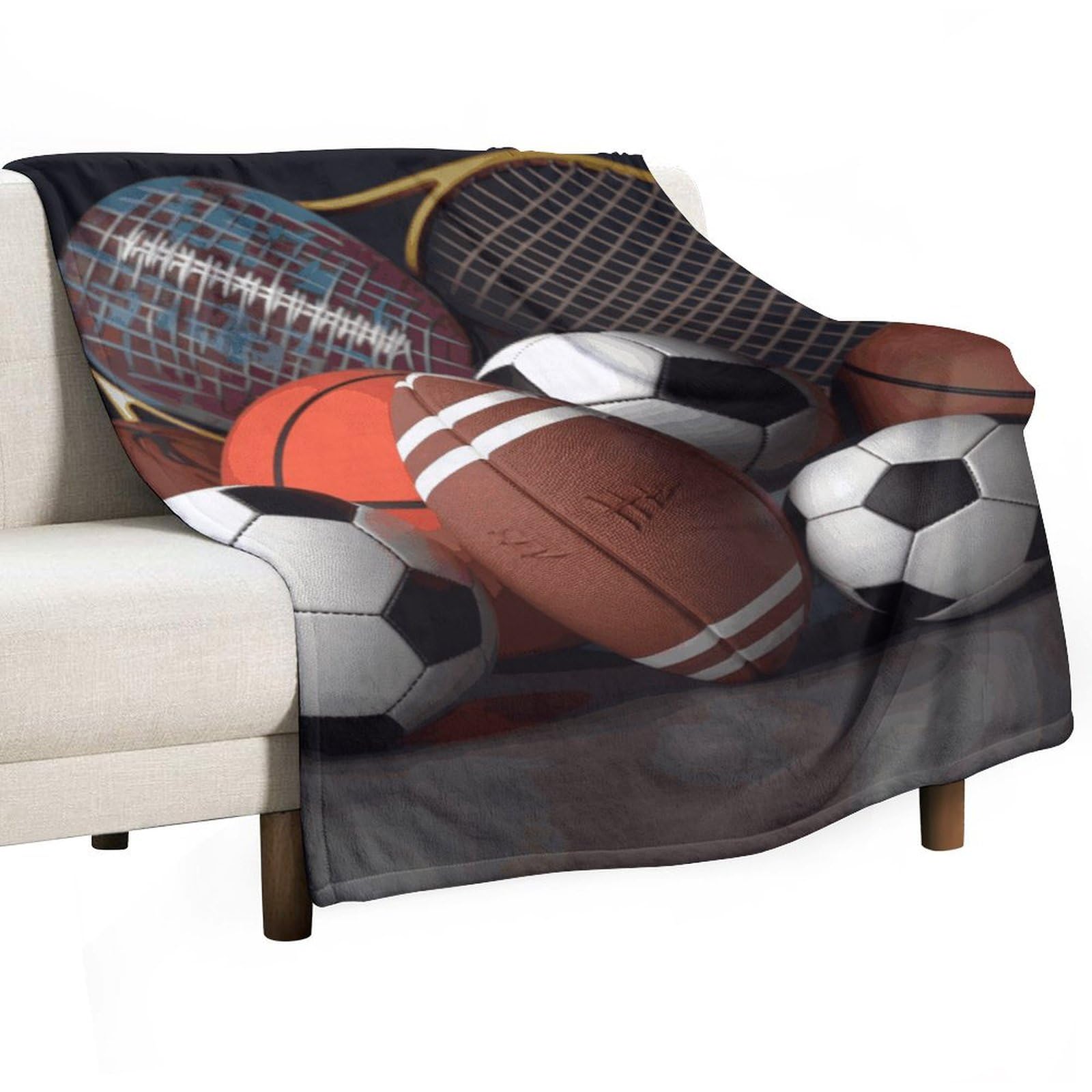 Couverture polaire sport douce, idée cadeau idéale pour lit et salon