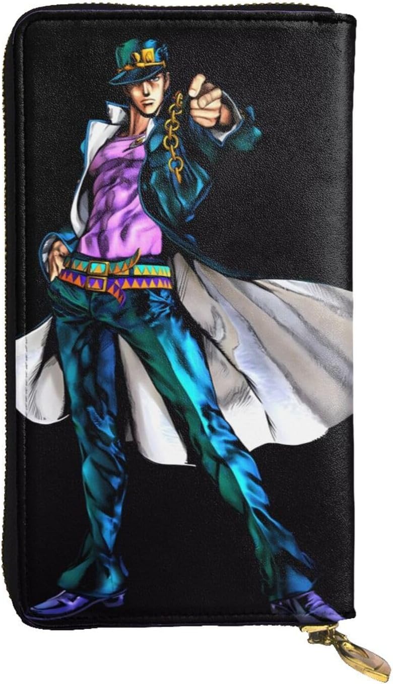 Amazon [NEWNAN] パジャマ キッズ ジョジョの奇妙な冒険 長財布 メンズ レディース アニメ 革財布 ファスナー小銭入れ