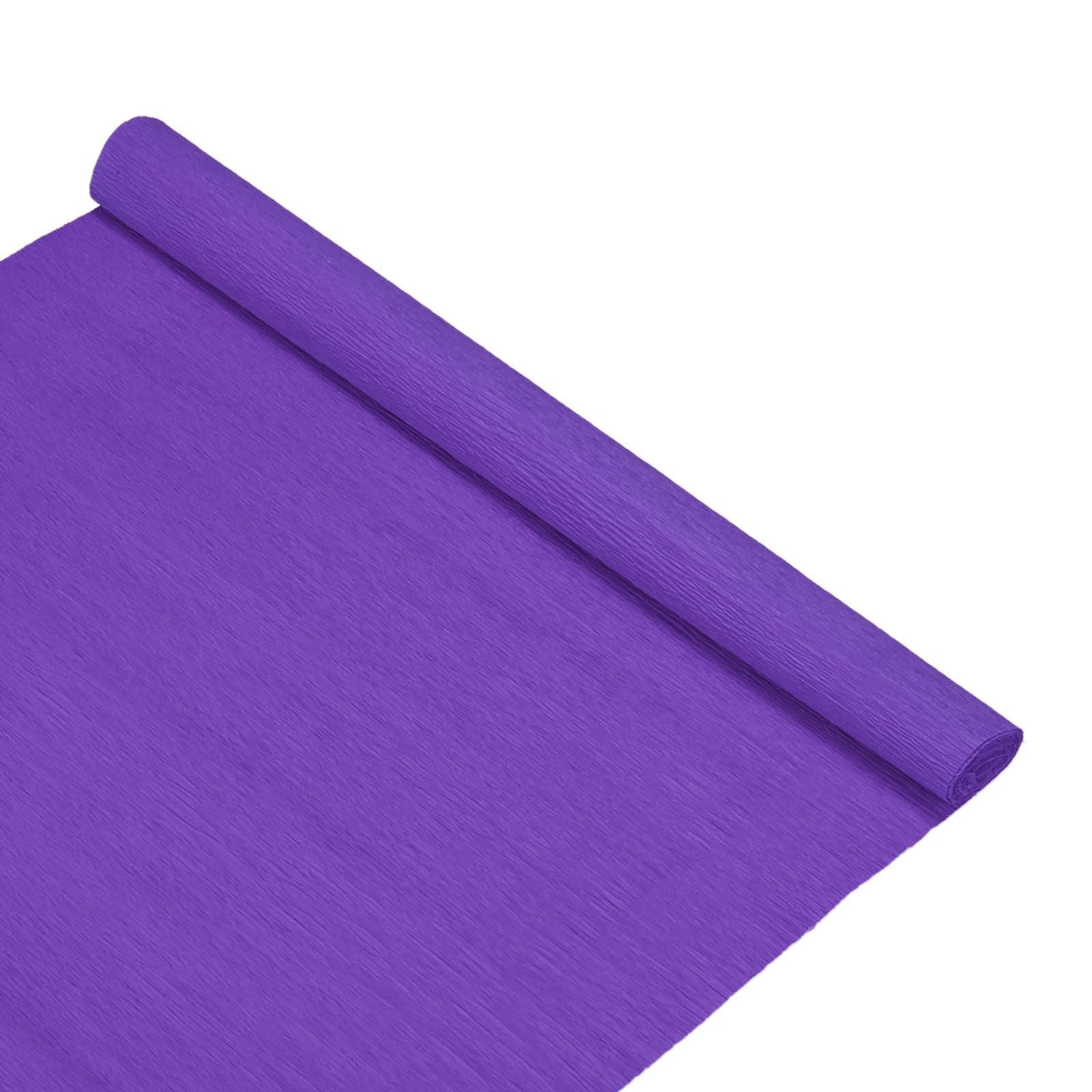 M METERXITY Crepe Paper 8.2ft x 20in/250 x 50cm Purple