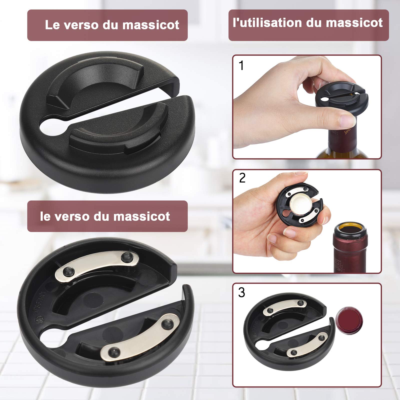 Anpro Tire Bouchon Electrique,Ouvre Bouteille Automatique Rapide，avec Bouchon de Pompe à Vide,Tire-Bouchon screwpull pour Vin avec Charge à l'aide du Port USB,Cadeau de Noël