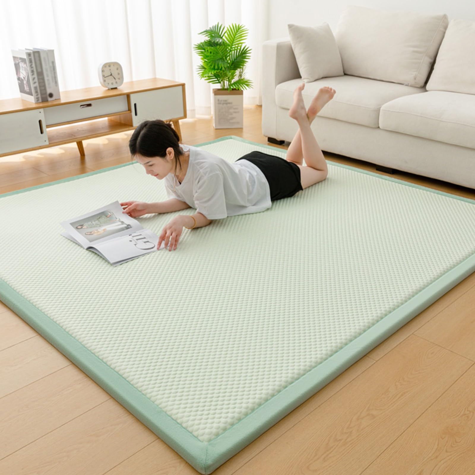 Amazon.co.jp: 厚さ3センチの布団マットレス、リビングルーム用の厚手