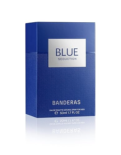 Banderas Antonio Perfumes - Blue Seduction - Eau de toilette para hombre - Larga duración - Fragancia fresca e informal - Ideal para uso diario -