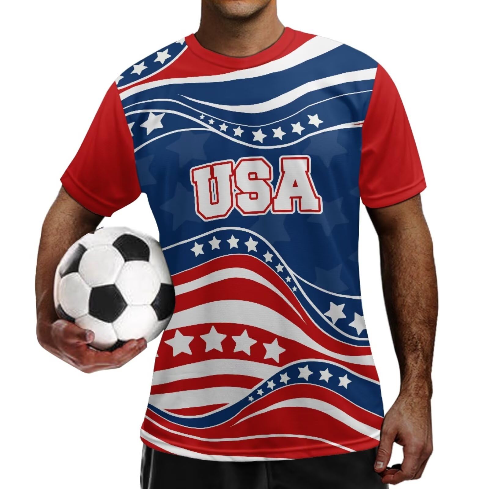 Yewattles Men’s Soccer Jersey Fan Edition Short Sleeve & Casual Shirt Home, Away, Breathable Stretchy 2026