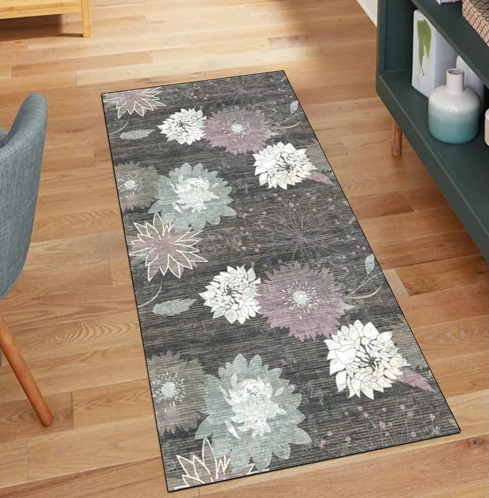Alfombra de cocina de poliéster estilo bohemio, alfombra larga duradera de 70x300 cm