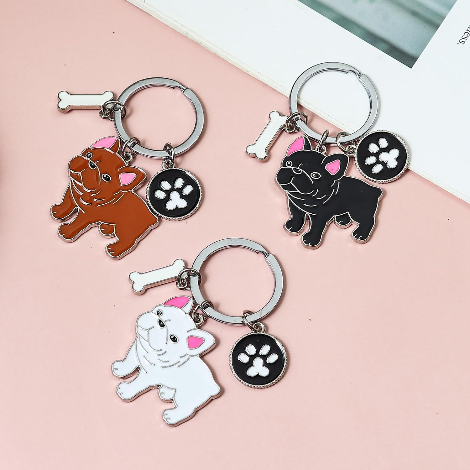 Cute Puppy Dog Keychain Golden Retriever Key Charm Keychain Pet Lover Keyring Gift image 4