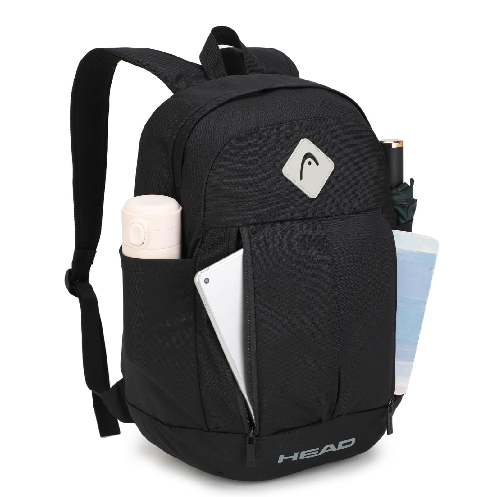 HEAD 30L Waterproof Travel Backpack for Men, 15.6 inch Laptop Backpack, Casual Daypack Backpacks for Sport Gym/Workout/College