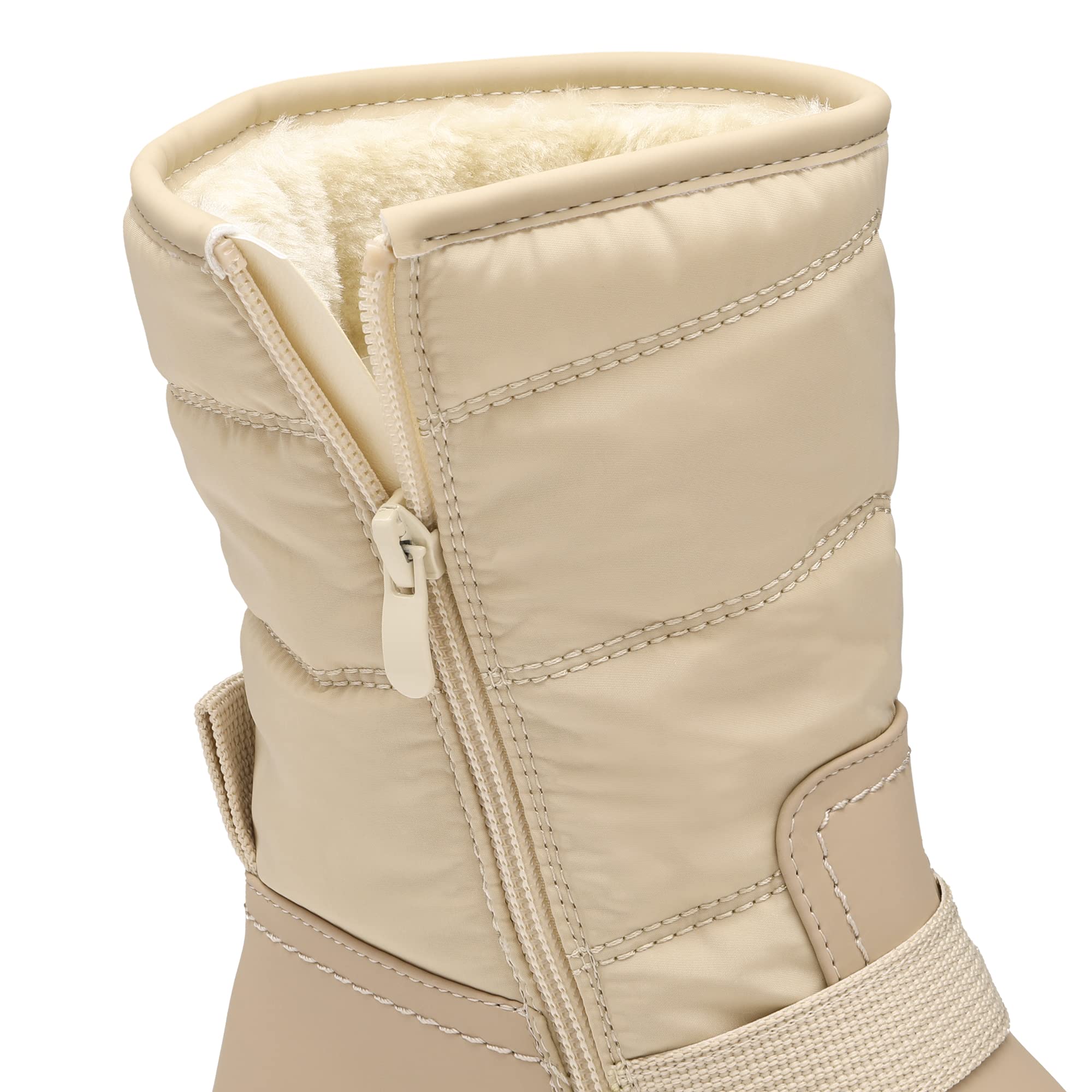 DREAM PAIRS Botte de Neige pour Femme Bottes de Hiver Chaussures Chaude SDSB2202W-E