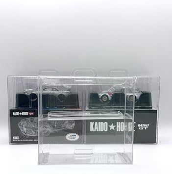 Protector Case for Kaido House x Mini GT - 5 Pieces, Clear/Transparent