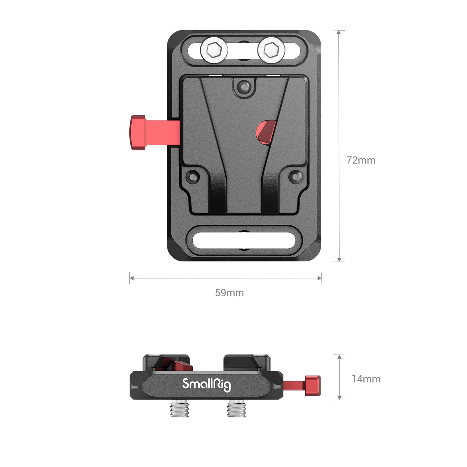 Amazon | SmallRig Vマウントバッテリー用ミニプレート-2987