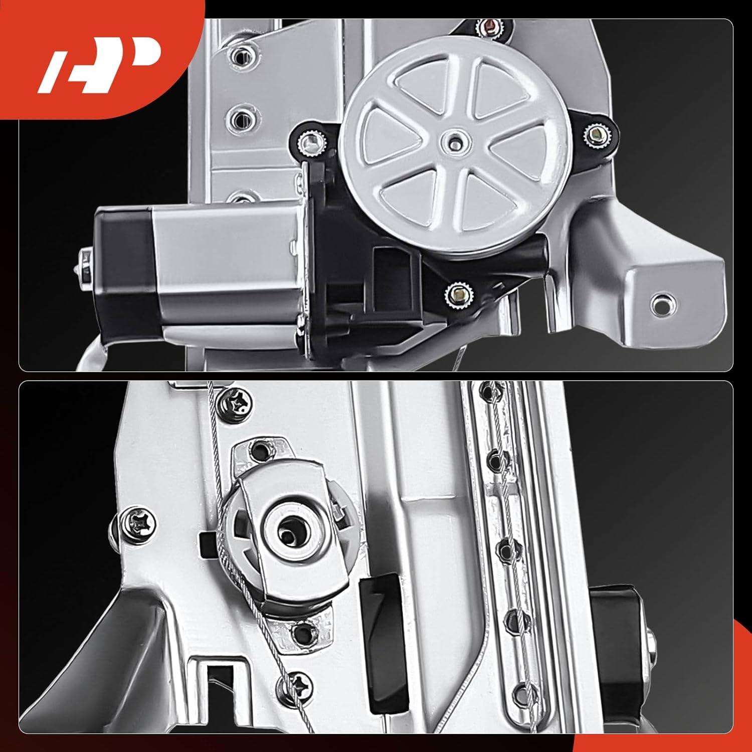 A-Premium Power Electric Window Regulator with Motor Compatible with Chrysler Pacifica 2004-2006 Front Right Passenger Side