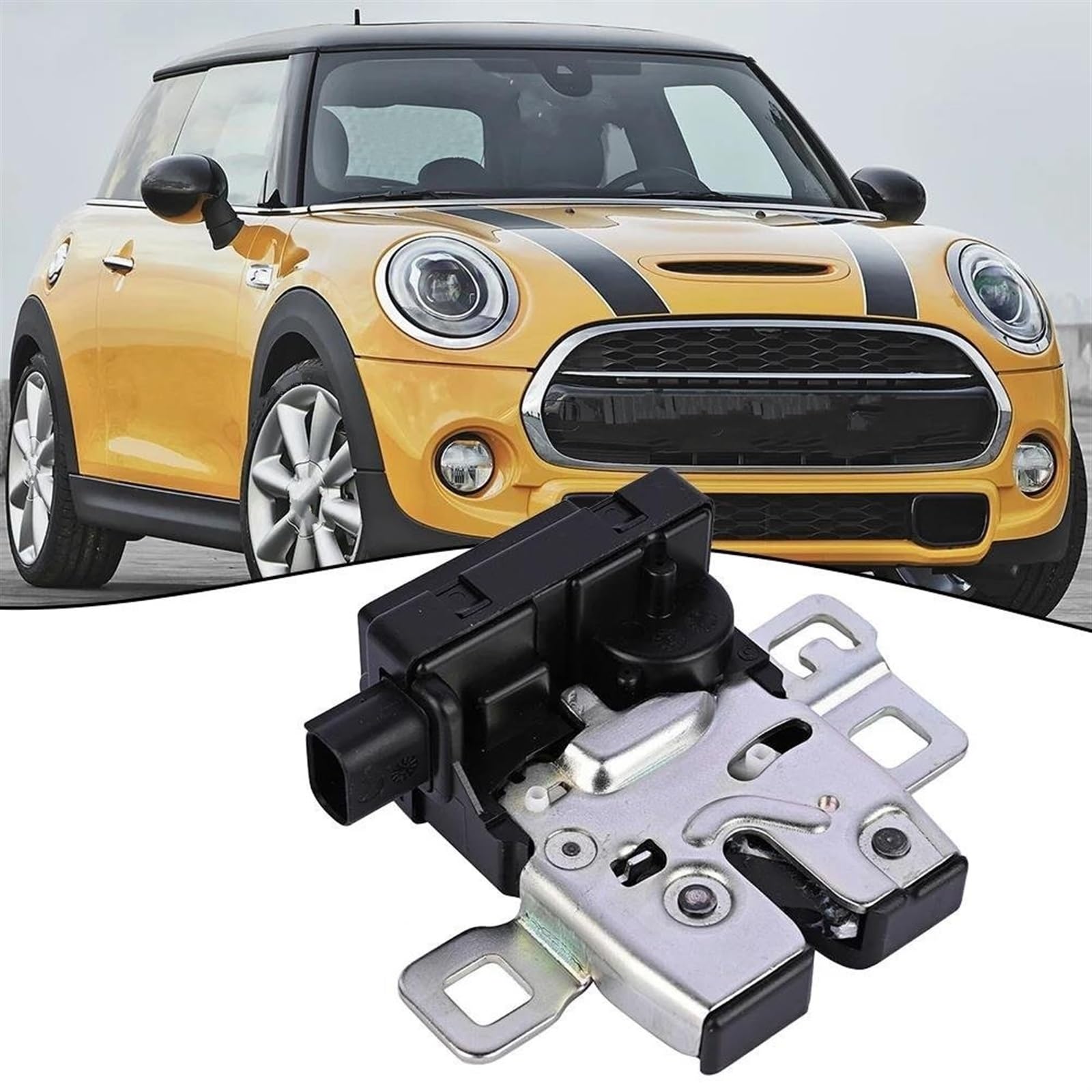 serrure de hayon Coffre de hayon pour arrière ABS noir, accessoires 51242754528, couvercle de coffre, serrure de porte pour Mini pour Cooper R50 R53 R56 R59 2002 2003 – 2015