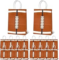 WATMTIN 18 Pack Football Gift Bags with Handles - Sturdy Paper Goodie Bags for Parties, Birthdays, Sports Events