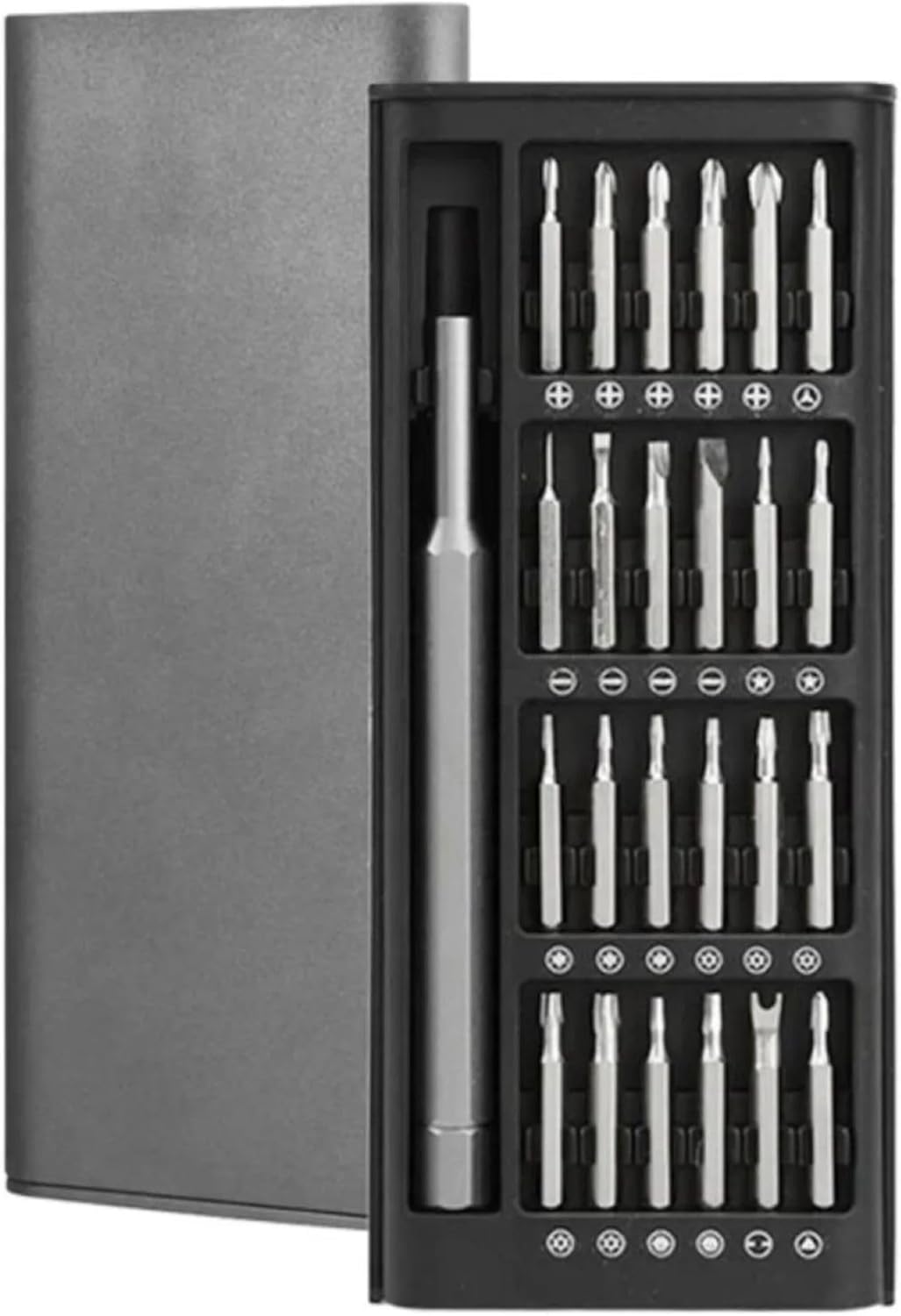 Busstier 25 Piece Watchmaker and Glasses, Computer Repair Screwdriver Set, Precision Electronic Repair Kit with Magnet Inserts and Special Box