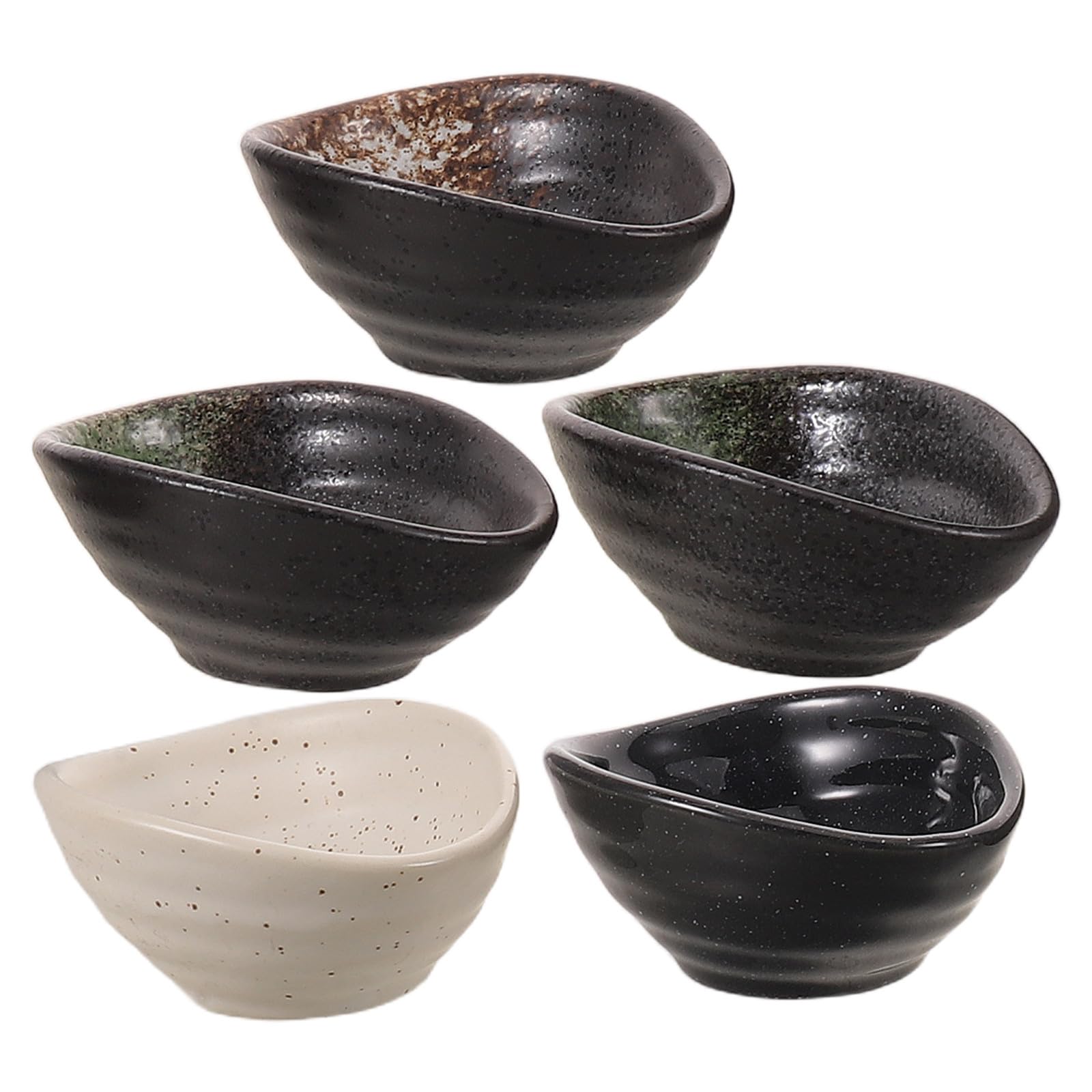 OUNONA 5-teiliges Set Dip-Saucen-Schälchen – 10 cm große Dip-Becher für Wurstwaren