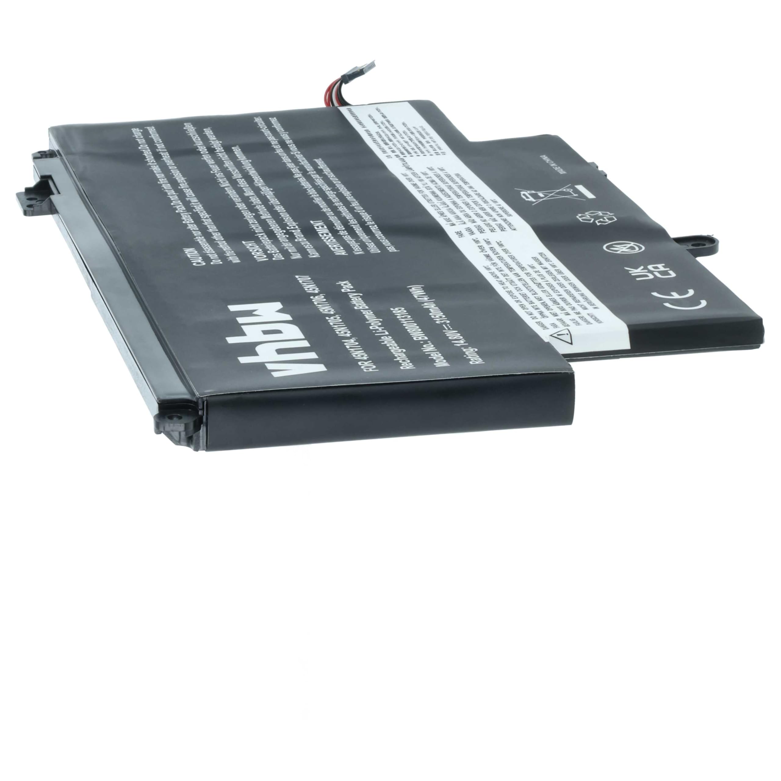 vhbw Batterie Compatible avec Lenovo ThinkPad Yoga 12 (20DK-KS02F01) | Yoga 12 (20DK-KS01T0A) ordinateur portable (3150mAh, 14,8V, Li-polymère)