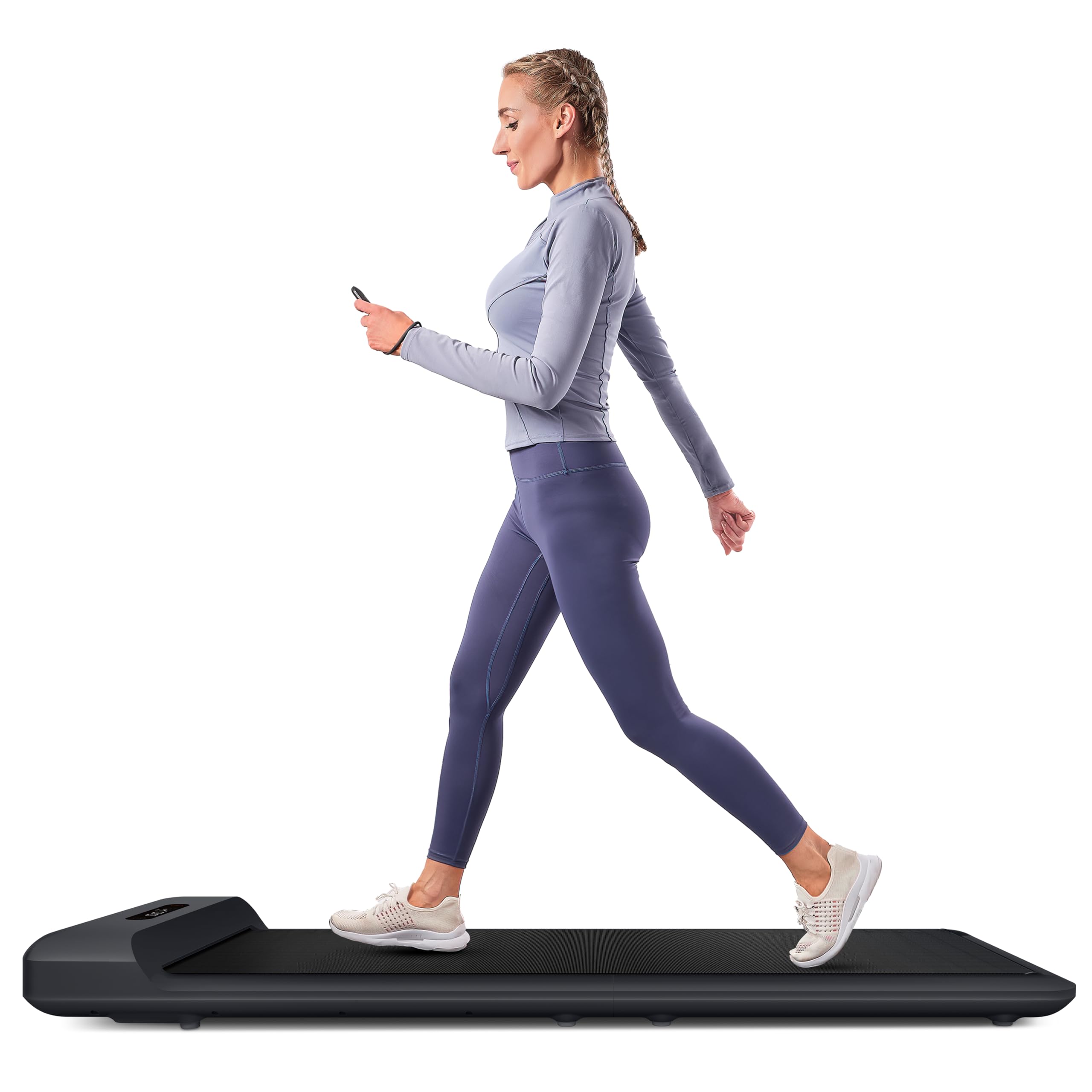 WALKINGPAD C2 Folding Treadmill Foldable Walking Pad Ultra Slim Smart Fold Free Installation Gym Running Device For Home Office Under Desk Max User Weight 110Kg, Speed 0.5~6 Km/Hr, Black