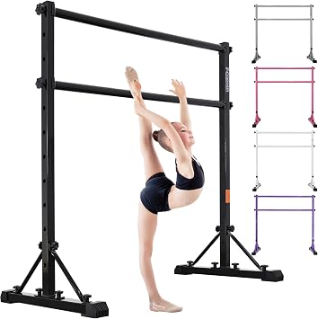 FC FUNCHEER Adjustable Ballet Barre,Portable Dance bar,Fitness Equipment for Dance & Balance Excercise,Super Sturdy for Balance Workout,Weight Limit 250 LBS