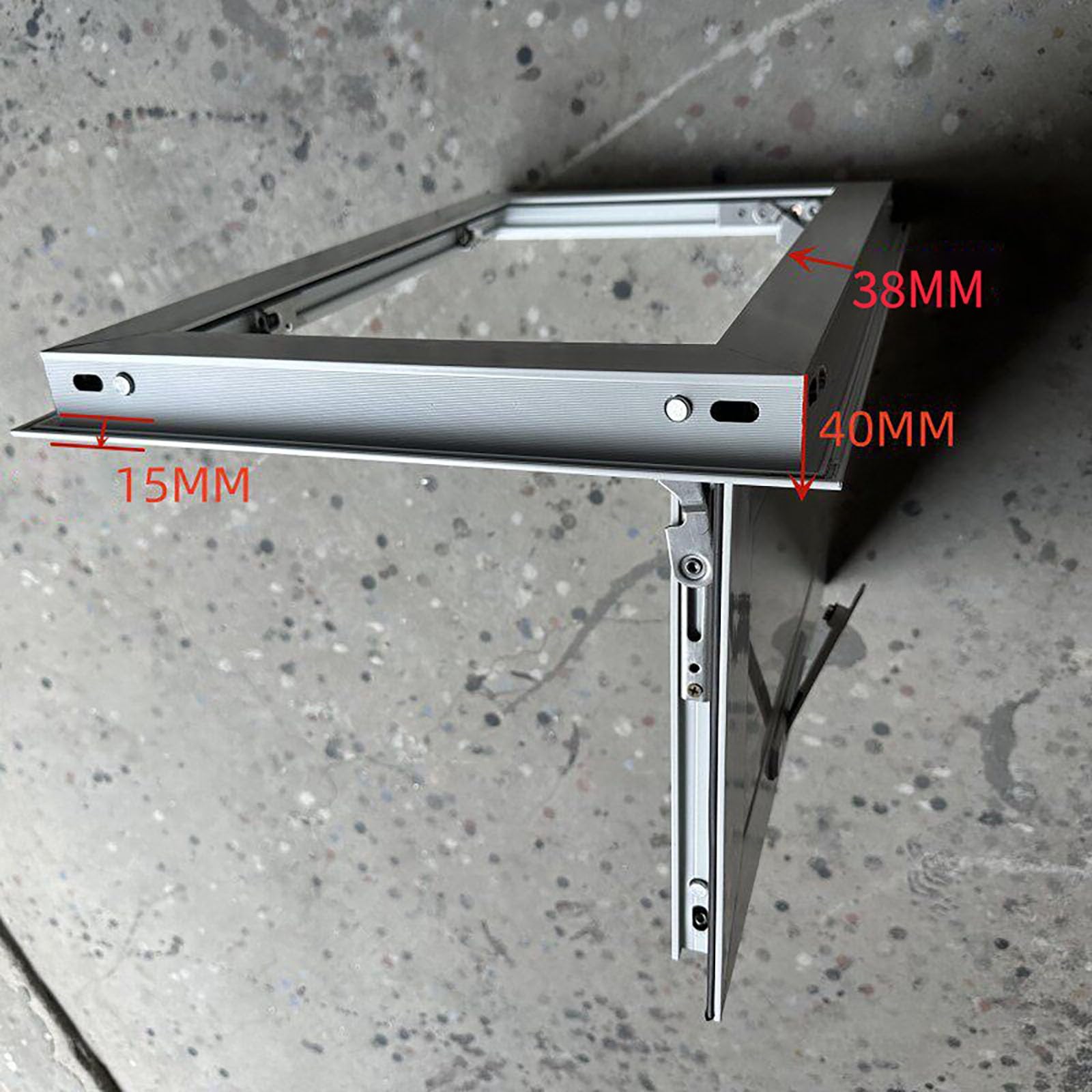 Revisionsklappe Aus Aluminium Für Den Außenbereich, Wasserdichte Wartungstür Mit Griff, Serviceklappe Für Haus, Garage, Wohnhaus, Lager