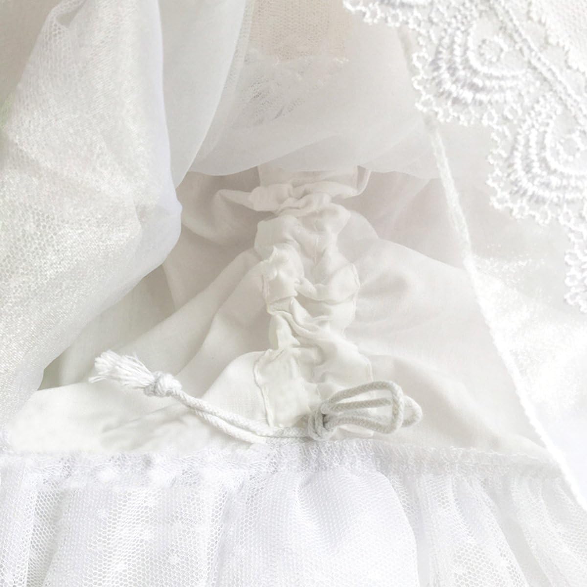 Long-Short White Pannier Hoop Skirt Underskirt Petticoat Lolita Dress - Image 7