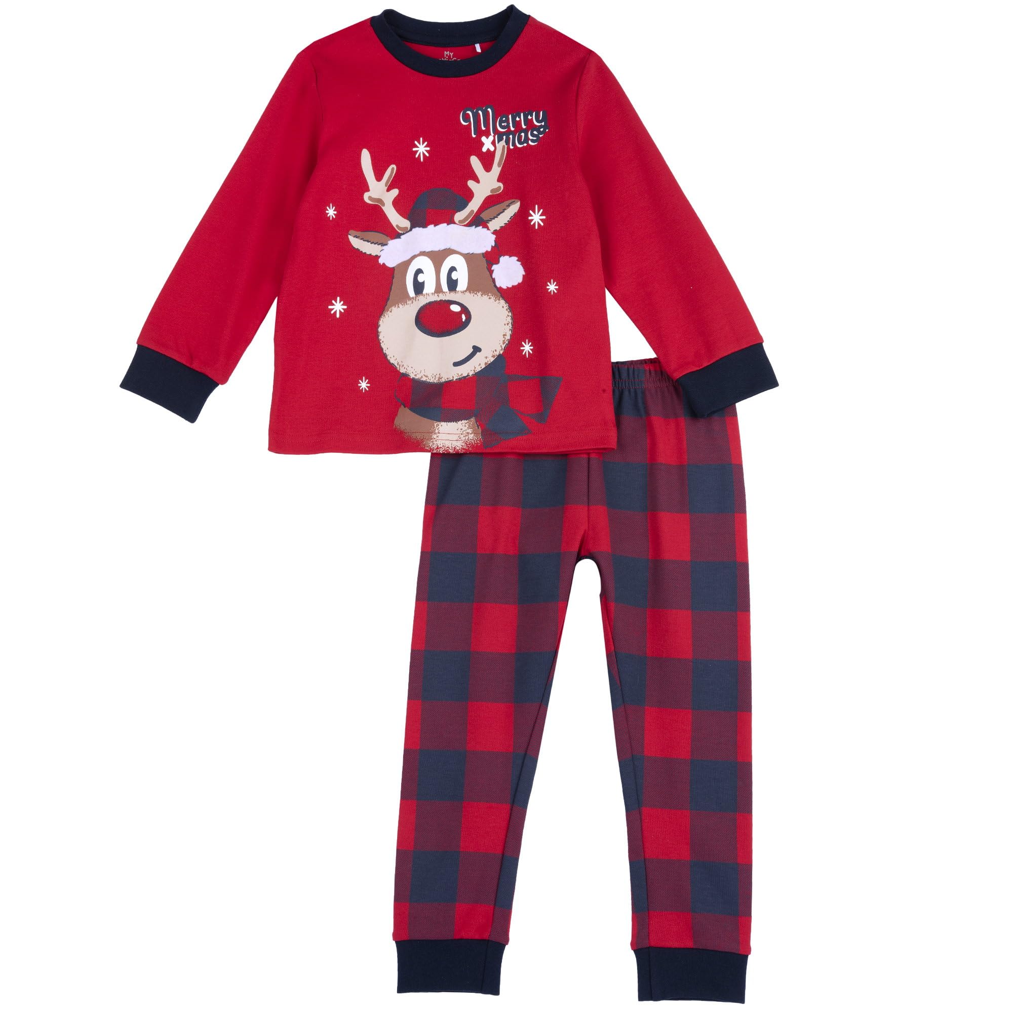 Chicco Pyjama en Coton - Noël Bottone Mixte Enfant (Lot de 1)